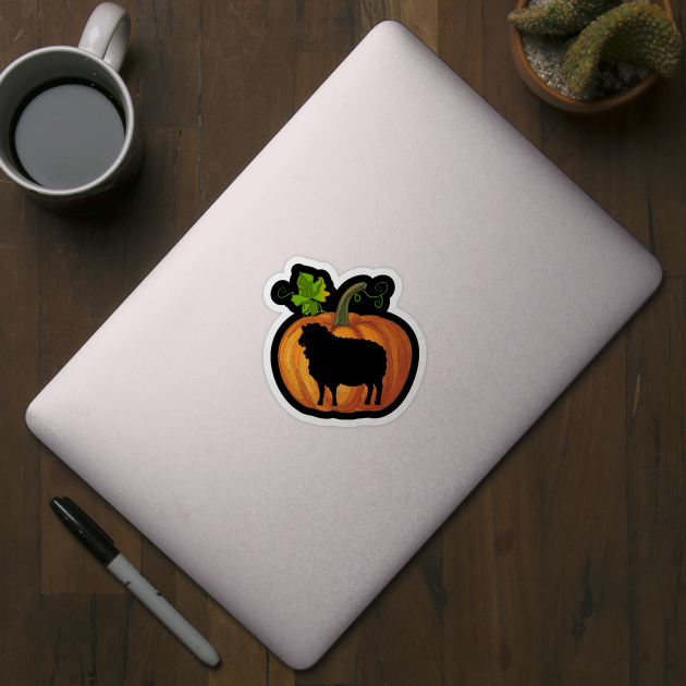 Sheep in pumpkin by Flavie Kertzmann